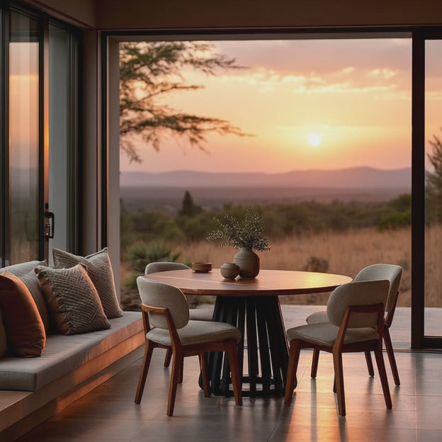 Load video: Kopano Kiaat Dining Table - African Japandi